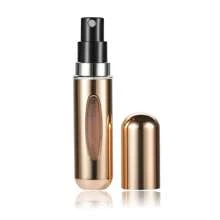 1 Stück 5ml Aluminium-Boden-Sprühflasche, die mit Lufterfrischer-Wasser gefüllt werden kann, tragbare Kosmetikflasche zum Reisen