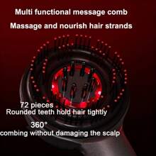 1 Stück 1400mAh wiederaufladbarer elektrischer Kopfhautmassage-Kamm - 3 Massagemodi, Applikator für ätherische Öle, tragbare Haarbürste - für Kopfentspannung & Schönheitspflege, perfektes Geschenk zum Valentinstag, Weihnachten