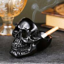 1 件创意夏季万圣节骷髅形烟灰缸 - 彩色 - 查看 2