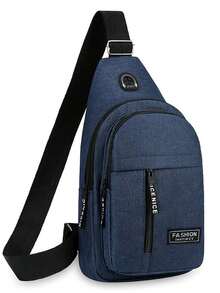 1pc Men's Shoulder Bag, A Father's Day Gift, A Multifunctional Chest Bag For Hiking, A Lightweight Shoulder Backpack, A Funny Gift Side Bag Hiking Accessories Pouch - Multicolor - View 16