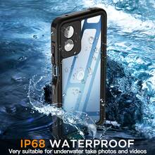 For Moto G Play 2024 Case Waterproof Dustproof Shockproof Built-In Screen Protector Full Body Protective Case Heavy Duty Phone Cover - Balck/Clear - View 2