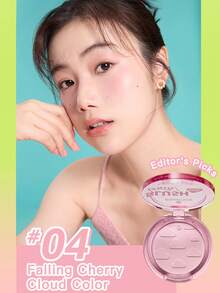 Essence Heart-Shaped Powder Blush / Essence Blush Crush! #04 Sakura Cloud - 4.5g - 04 Falling Cherry Cloud - View 2