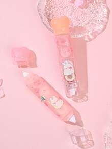 1/4 PCS Dot Glue Correction Tape 2-In-1 Cute Cherry Blossom Rabbit Correction Tape Stationery For School Office Supplies - Multicolor - View 10