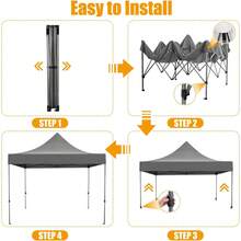 COBIZI Pabellón plegable de 3 x 3 m, impermeable, estable y resistente al invierno, carpa plegable para fiestas al aire libre, pabellón de jardín de 3 x 3 m