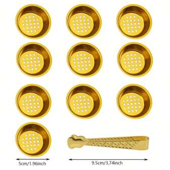 10pcs Incense Burner Funnels And 1pc Incense Clip, Incense Burner Accessories