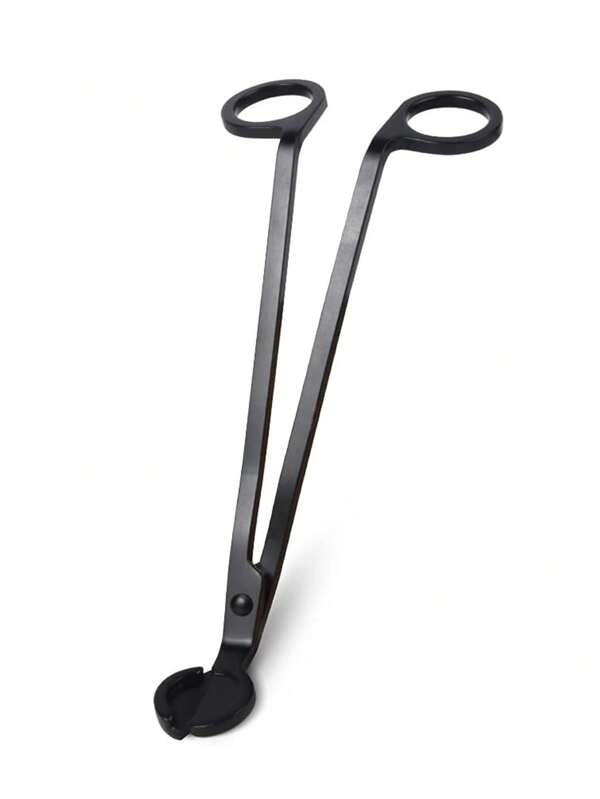 1PC Black Candle Wick Trimmer Polished Stainless Steel Wick Clipper Cutter Scissors Wick Clipper Wick Cutter Wick Scissor For Candle Lovers,Gift, Everyday Use, Putting Out Extinguish Candle Wicks Flame Safely Sweet Water Decor Black Candle Trimmer