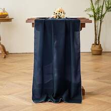 1pc Romantic French Colorful Chiffon Wedding Party Dessert Table Decoration Tablecloth, Birthday Party Backdrop - Multicolor - View 15