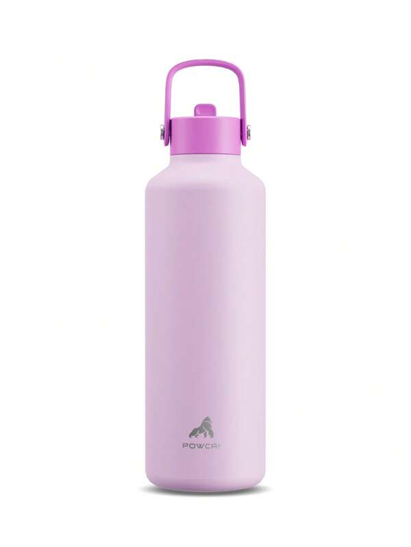 Botella de agua aislada de 710 ml/24 oz para actividades al aire libre: a prueba de fugas, tapa flexible, ligera, manteniene fría durante 24 horas, termo de acero inoxidable con pajita para viajes, excursiones, senderismo, ciclismo, deporte