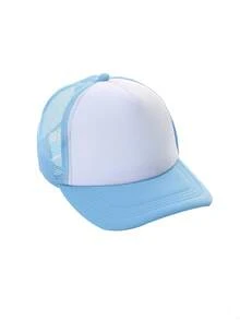 Unisex Summer Breathable Mesh Baseball Cap, Solid Color Casual Versatile Trucker Hat - Multicolor - View 6