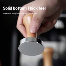 1PC Espresso Tamper, 51/53/58 Mm Stainless Steel Barista Espresso Tamper For Coffee Machine, Kitchen Tool Back To School - Multicolor - View 8