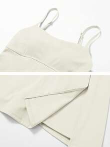 NcmRyu 1 Set Women's Running, Fitness, Tennis, Pickleball, Golf Training Sport Skirt - 杏色 - 查看 4