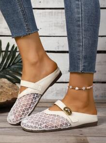 Fashionable Sexy Comfortable Casual Sneakers, Platform Thick Sole Athletic Shoes, Non-Slip Versatile Outdoor/Beach/Holiday Casual Flat Shoes, Solid Color/Plaid/Bohemian Buckle/Sequin Flat Sandals, Suitable For Home/Beach/Wedding/Party/Office/Gym, All Season Breathable Running Shoes With Mesh Upper