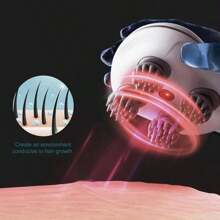 Masajeador eléctrico para el cabelludo, masajeador inalámbrico y portátil con 4 garras desmontables, 3 modos ajustables, vibración estimulante para la cabeza y relajación profunda, para usar en casa, la oficina y viajar