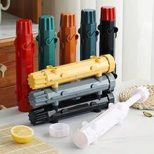 2-Piece Sushi Mold Set, Plastic DIY Striped Sushi Mold, Convenient Sushi Rice Ball Making Tool Set For Breakfast, Lunch And Dinner - Black - View 3