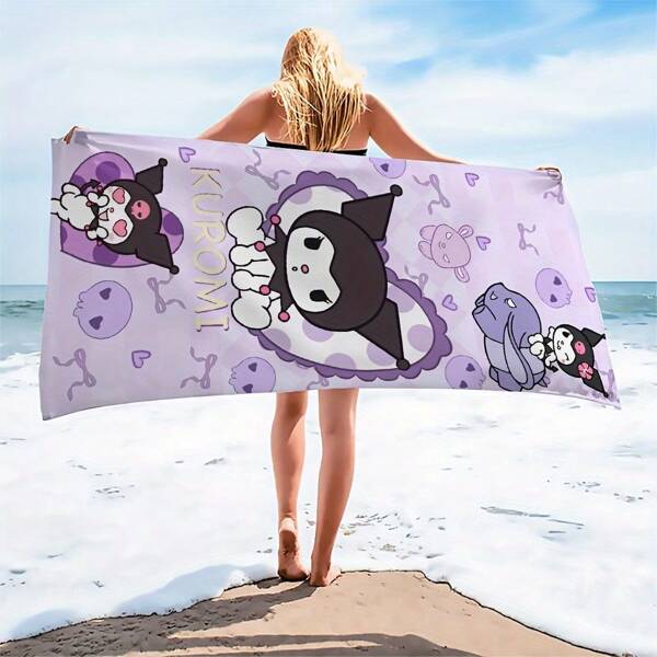 Sanrio Sanrio Ultra-Soft Hello Kitty Quick-Dry Microfiber Towel - Large Rectangular Bath Towel With Print - Hand Wash Onl Summer Holiday Bathroom Decor Travel Essentials Travel Accessories Beach Essentials