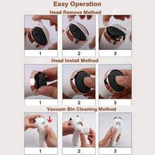 10 In 1 Electric Pedicure Tools Foot Care File Leg Heels Remove Hard Cracked Dead Skin Callus Remover Feet Foot Files Clean Care Machine 1500mAh - White - View 9