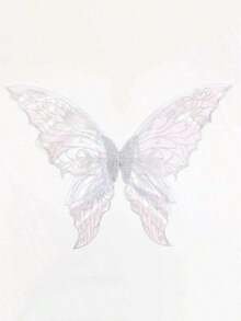 1pc Fairy Wings Transparent Fairy Wings Costume For Women, Butterfly Wings Dress Up Accessories