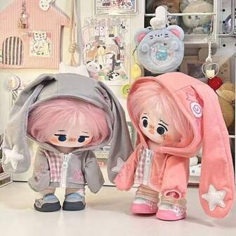 Ensemble de sweat-shirt à capuche poupée 20 cm, vêtement détachable (capuche seulement), compatible avec les poupées de 20 cm, tenue de fête (chaussures non incluses)