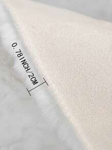 1pc Beige Round Faux Rabbit Fur Plush Rug, Nordic Ins Style Carpet For Living Room Bedroom, Washable Artificial Fur Rug, Suitable For Living Room, Bedroom, Tatami, Dressing Room And Other Indoor Spaces All Year Round,Fall Decor,Autumn Decor,Room Decor