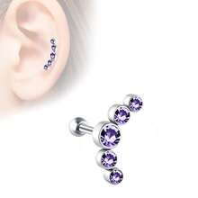 Edelstahl Ohrringe, Ohrknochennägel, modische Damen Strass Ohrringe, Piercing Schmuck Ohrringe