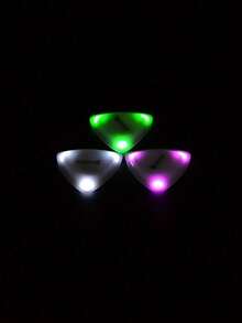 Púas de guitarra con luz LED, púas brillantes en la oscuridad para guitarra bajo - Multicolor - Ver 9