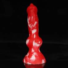 18cm Bunter langer magischer hündchenförmiger Monster Stick Silikon-Dildo, realistisch, tierähnlich, weich und glatt, hautfreundlich, geruchlos, ungiftig, Analdehner, unisex, manuelle Anus-Masturbator, Vagina-Stimulator, Erwachsenen-Erotikprodukte, Sexspielzeug für Anfänger, Frauen/Männer