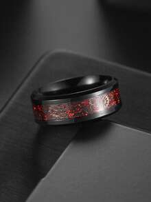 1pc Men's Fashionable Vintage Stainless Steel Gear Ring - Multicolor - View 2