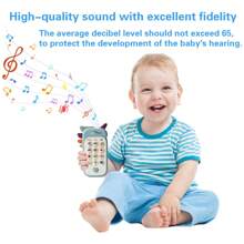 Téléphone de dentition pour bébé de style dessin animé - Jouet à mâcher en silicone souple avec multi-musique, développement sensoriel musical pour les +18 mois, jouet de téléphone intelligent interactif pour bébé