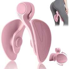 1 juego de entrenador de glúteos explosivo, entrenador de suelo pélvico de rehabilitación posparto, recortador de la parte interna del muslo, entrenamiento de escultura corporal, para entrenamiento de fuerza de cadera y piernas posparto, entrenamiento de resistencia y tensión de piernas. - Rosa - Ver 1