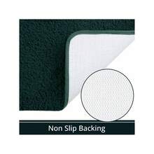 Bathroom Rug Runner 24x60 Inch, Soft Thick Absorbent Microfiber Bath Rugs For Bathroom, Machine Washable, Shaggy Plush Non Slip Bath Mat For Tub, Shower Floor, Quick Dry Mats, Navy - Hunter Green - View 2