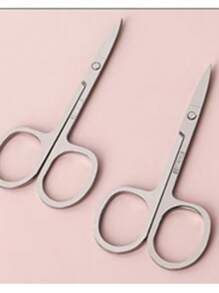 Men's And Women's Facial Hair Small Beauty Scissors - Eyebrow, Nose Hair, Beard, Beard, Eyelash, Ear Repair Kit - Children's And Students' Scissors For Safe Head Cutting
