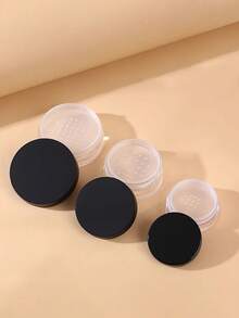 1pc/5pcs Reusable Empty Plastic Loose Powder Jar Cosmetic Powder Puff Case Sifter Cosmetic Containers Portable Loose Powder Case Cheap, Cheapgifts,Gifts, Women's Gifts - Multicolor - View 4