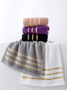 1 pieza Toalla de baño, blanca, delgada, rectangular de 70*140cm, con patrón jacquard simple, O Toalla de mano de 33*74cm, O Pañuelo de 34*34cm, adecuado para adultos, suave, absorbente, de secado rápido, para todo el año, para baño, hotel, viaje, fiesta, regalo, spa, playa, al aire libre, vuelta al colegio para salón de belleza, toallas de baño para el hogar, ducha, para salón de belleza, hotel, deportes, artículos esenciales para el hogar