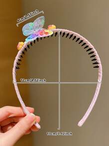 Korean Style Butterfly Headband, Non-Slip Hair Accessories For Women To Hold Bangs