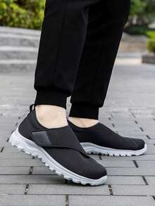 Zapatos deportivos para hombres / zapatos para personas mayores, zapatos casuales de suela antideslizante extra anchos y transpirables con diseño de para facilitar el calce, ajustables y adecuados para pies hinchados, personas mayores, recuperación, caminatas al aire libre y actividades en interiores