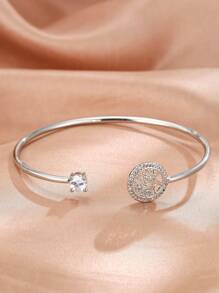 1 pieza Brazalete versátil de color oro rosa con diseño de árbol de la vida, brazalete ajustable para mujeres