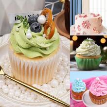 130g/4.58 Oz White Cake Decoration Sprinkles- Baking Decoration Cake Decoration, Cake Birthday Wedding Party Decoration Tool Cookie Decoration - Creative Baking Shiny Particles DIY Cookies Cupcake Dessert Decoration Materials, Multiple Colors To Choose From, Birthday Party/Wedding Dessert Table