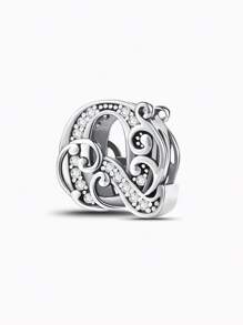 1 PC Vine Letters Beads Pendant Charm Pendant Ball Suitable For Bracelets DIY Women's Jewelry