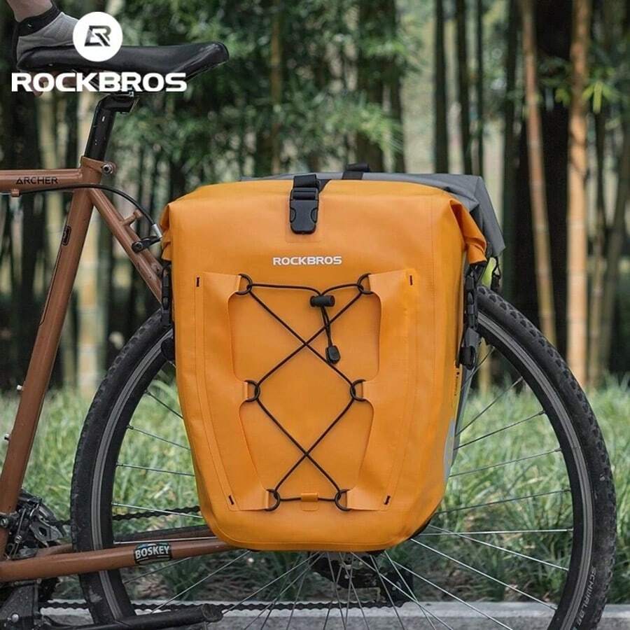 ROCKBROS Bike Panniers Waterproof Outdoor Cycling Large Capacity Reflective Design Fashion Forward Summer Must Haves - 彩色 - 查看 1