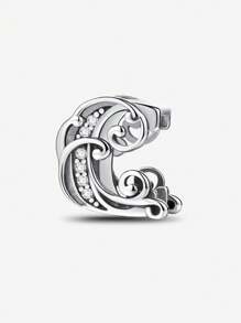 1 PC Vine Letters Beads Pendant Charm Pendant Ball Suitable For Bracelets DIY Women's Jewelry