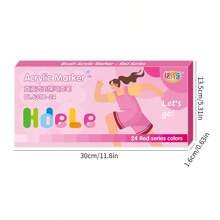 8/24/120 Multi-Color Fashionable Acrylic Marker Pen Set, Bright Colors, Creative Soft Head, Strong Covering Power, Overlapping Colors, Suitable For Handwriting, Posters, Painting, DIY Graffiti, Creative Projects, Party Decorations, School And Art Supplies. Back To School