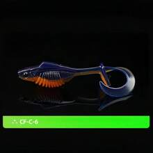 10PCS Dual Position Switch Twist Fish Lure Soft Lure T Tail Curl Tail Line Freshwater Float