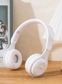 Wireless Over-Ear Headphones,With Microphone, HiFi Stereo Foldable Lightweight Headset, Volume Control Stereo 3.5mm Wire Headset For Deep Bass For Home Office Cellphone PC Ect.Christmas/Gifts/