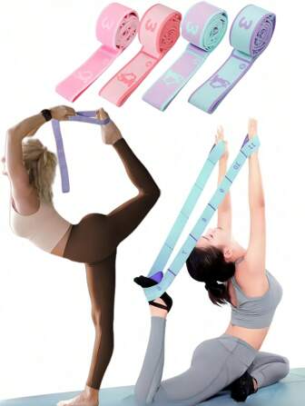 1pc Resistance Band With Loops - Yoga Stretch Band, Suitable For Stretching Equipment, Sports And Flexibility Training - Fascia, Hamstring And Leg Stretching Band