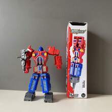 2-In-1 Transformable Robot Pen, Educational Toy And Stationery, Made Of Durable ABS And Polyester, Battery-Free, No Charging Required, Red/Yellow Back To School - Multicolor - View 3