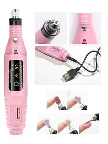 LULAA Professional Nail Drill Set, Nail File Drill Machine, Manicure Pedicure Kit, Home And Salon Nail File Set, Nail Buffer Manicure Pedicure Polishing Tool Best New Year Gift For Girls - Multicolor - View 8