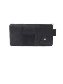 汽车遮阳板收纳袋，多口袋汽车遮阳板收纳袋，汽车遮阳板太阳镜架，皮革口袋收纳袋 - 多口袋时尚眼镜收纳袋，卡片和执照，登记和保险文件夹，卡车和汽车个人物品收纳袋，太阳镜，适合大多数车辆