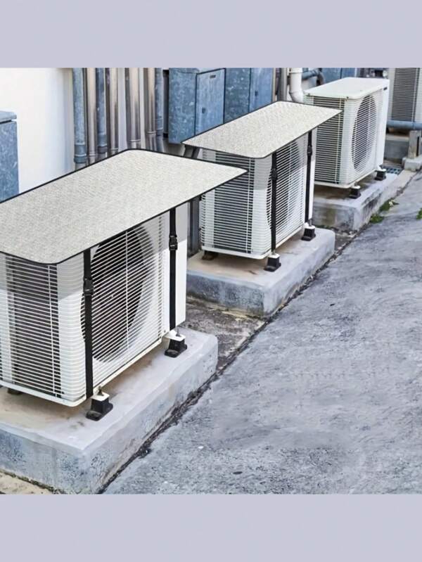 Outdoor Air Conditioner Protective Cover, Rainproof, Sunproof And Dustproof, Durable Waterproof Material, No Electricity Required, Hanging Design For Easy Installation, Modern Style Fixed Cover, Protect The Air Conditioner Outdoor Unit From Weather, Improve Efficiency And Extend Equipment Life