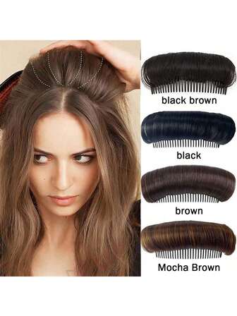 1pc/2pcs/4pcs Hair Extension Curly Wig Hair Bun Accessories For Women Hair Buns Hair Accessories Hair Accessories For Hair Volume Invisible Hair Pad High Temperature ,Hair Styling Tools