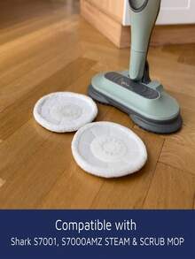2/4/6pcs Replacement Pads Compatible With Shark S8201 S8001 S7001 S7201 S7000AMZ S7000 S7005 S7020 S7001C Steam & Scrub Mops, Dirt Grip Steam Mop Pads - Grey - View 6